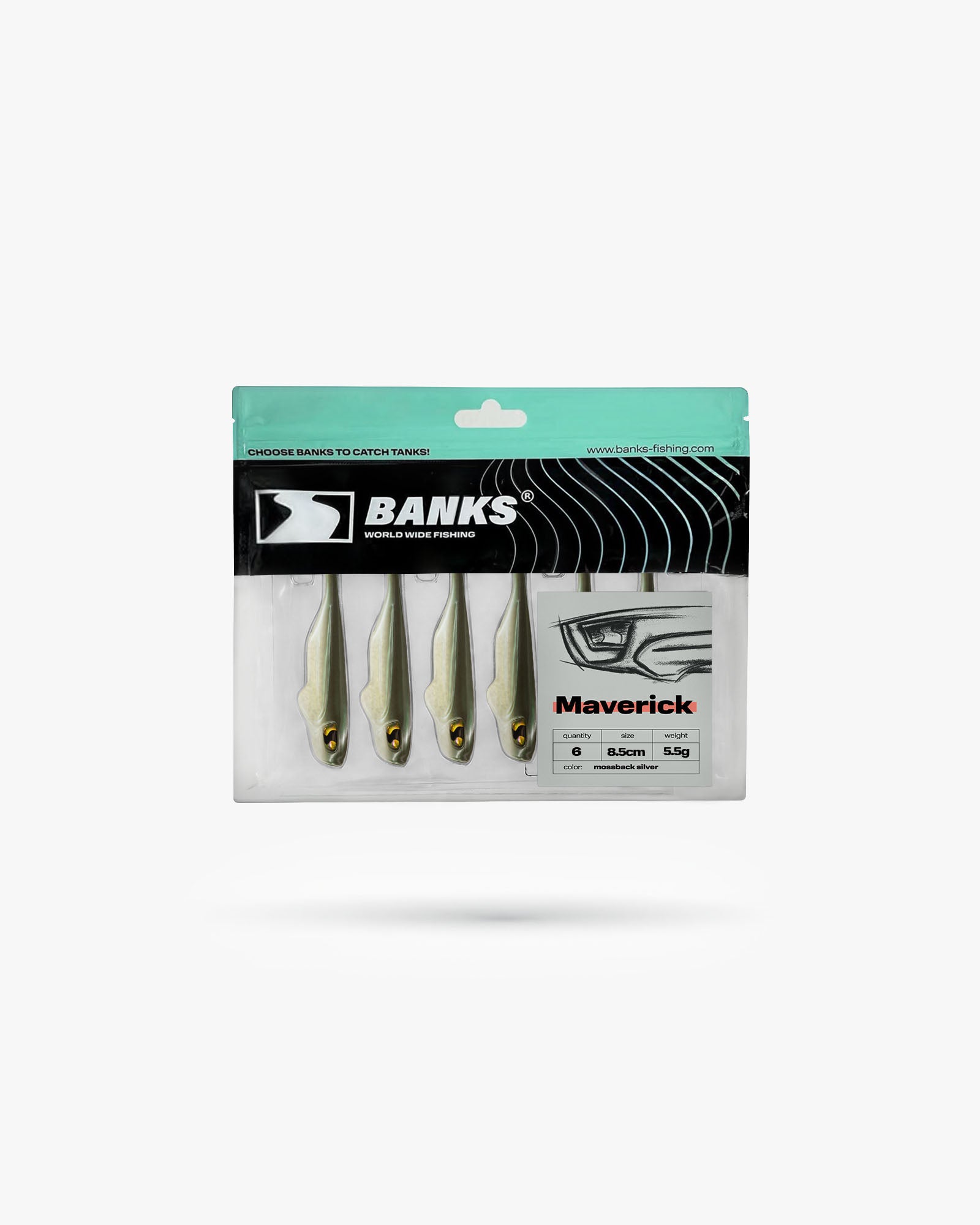 Maverick Mossback Silver 8,5 cm